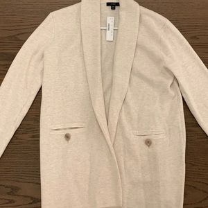 JCREW Camille sweater-blazer w/shawl collar, XXS